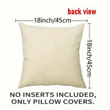 4-Pack Festive Holly Berry & Snowflake Christmas Throw Pillow Covers - Vibrant Polyester Fabric, Zipper Closure, Machine Washable, Hypoallergenic, and Stain-Resistant - Perfect for Various Rooms, 18x18" Pillowcases Only