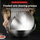 Versatile Stainless Steel Wok - Perfect for Gas & Induction Cooking, Durable Kitchen Essential