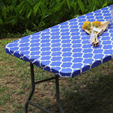 1pc Premium Stretch Polyester Tablecloth - Elastic, Washable, Spandex Fitted Cover for Round Highboy Tables - Perfect for Party, Wedding Decor, Cocktail Events, and Outdoor Gatherings