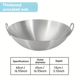 Versatile Stainless Steel Wok - Perfect for Gas & Induction Cooking, Durable Kitchen Essential