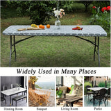 1pc Premium Stretch Polyester Tablecloth - Elastic, Washable, Spandex Fitted Cover for Round Highboy Tables - Perfect for Party, Wedding Decor, Cocktail Events, and Outdoor Gatherings