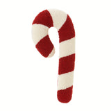 Red And White Soft And Skin-friendly Christmas Candy Cane Shaped Pillow - Cute Plush Pillow Christmas Decoration Holiday Gift Sofa Decoration Pillow Decorative Pillow