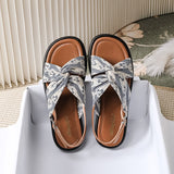 hulianfu  new summer women's outdoor sandals Roman Style Flats Stylish party and work wear ladies casual shoes Large size 41-43