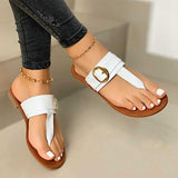 Fashion Slippers For Women Clip Toe Summer Buckle Sandals Casual Ladies Beach Shoes Woman Flip Flops Female  Square Heels