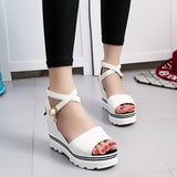 New Summer High Heels Women Sandals Casual Woman Shoes Platform Wedges Sandals Peep Toe Ladies Shoes