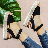 hulianfu Wedges Shoes For Women High Heels Sandals Summer Shoes  Flip Flop Chaussures Femme Platform Sandals Plus Size 35-43