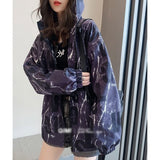 summer sun protection clothing Hooded Casual Women's Harajuku Long Coat For Women Streetwear Gothic Jackets Clothes