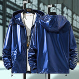 Spring Autumn Waterproof Oversize Jacket Women Clothes Hooded Zipper Bomber Jackets Outerwear Harajuku Windbreaker Coat