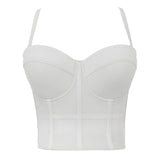 suspender bra, suspender vest, bra integrated top, beautiful back tube top, sexy inner corset