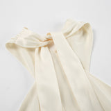 2025 Popular,  and the United States in the summer of , the new minimalist style white fishtail skirt, long dress, backless neck, sleeveless dress, women's clothing