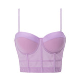 suspender bra, suspender vest, bra integrated top, beautiful back tube top, sexy inner corset