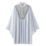 Summer new celebrity temperament heavy industry bead design bat sleeve dress high-end long dress women M5157
