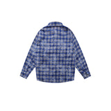 W822 Man Kun  Autumn and Winter New Product n Street Tide Loose Letter Embroidery Plaid Men's Thick Shirt Jacket
