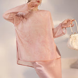 Guofeng new flower printing new Chinese thin shirt light luxury high temperament loose and thin top M3070