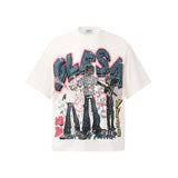 T997 n Street Summer Subculture Neutral High Sense Cartoon Printing Design Men's Loose Short Sleeve T-Shirt