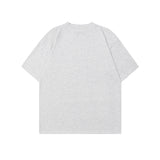 WT557 n summer gender-neutral street tide high-end letter garbled design loose men's crew neck short-sleeved T-shirt