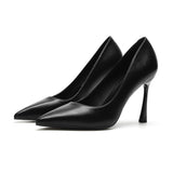 2025 988A pointed single shoes women's 2025 new thin heel shallow mouth  pointed professional temperament fashion high heels