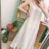 summer new fairy Mori suspender long dress dress, loose large size fat mm sleeveless bottoming skirt women