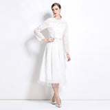 suit women's spring new age-reducing long-sleeved short top versatile umbrella skirt skirt fashionable two-piece set