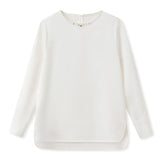 spring new national style high-end solid color long-sleeved shirt comfortable version temperament new Chinese top women's MZ027