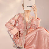 Spring  new national style mesh bead top new Chinese velvet v-neck embroidered cardigan jacket N2049