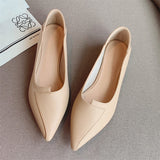 2025 999-3 Huidong women's shoes Korean version pointed head leather soft sole thick heel low heel shoes women's low heel two wear  single shoes women