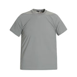 0237 n street splicing niche deconstruction cool neutral high sense design men's fit version short sleeve T-shirt