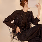 Guofeng  summer new embroidered high-end design vest new Chinese light luxury fringed vest women's clothing N4027