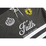 K12 n retro popular autumn and winter street men's color matching jersey jacket slippery men's and women's outer pullover trench coat