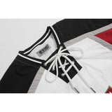 K14 n retro popular autumn and winter street men's color matching waterproof jersey jacket slippery men's and women's trench coat