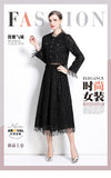 suit women's spring new age-reducing long-sleeved short top versatile umbrella skirt skirt fashionable two-piece set