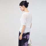 2025 fashion clothes top women's t-shirt summer new loose meat covering and thin temperament pullover short sleeve ins tide