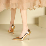 2025 966-A5 pointed thin heel high heels women's summer new side empty high heel single shoes women's  not tired feet women's shoes