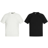 0237 n street splicing niche deconstruction cool neutral high sense design men's fit version short sleeve T-shirt