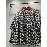 summer women's clothing new Korean version of love printing round neck pullover loose short-sleeved shirt women's doll shirt