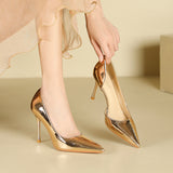 2025 966-A5 pointed thin heel high heels women's summer new side empty high heel single shoes women's  not tired feet women's shoes