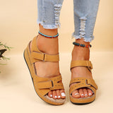 New Women Sandals  Summer Open Toe Soft Bottom Wedge Heels Sandals Woman Slip On Beach Shoes Ladies Slipper Footwear Female