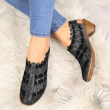 hulianfu Spring Fashion Women Shoes Casual Thick Heel Woven Women Shoes Outdoor Trend Belt Heel Shoes Women Zapatos De Mujer Size 43