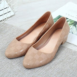 Women Low Heels Woman Fashion Pumps Women's Spring Autumn Slip On Shallow Ladies Casual Female Elegant Thick Heels Shoes