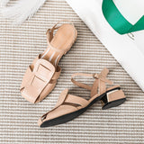 summer new women's sandals roman style fashion design party and work wear ladies casual shoes High heel Large size 41-43