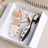 summer women's sandals roman style fashion design party and work wear ladies casual shoes High heel Large size 41-43