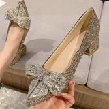 Women's Summer Footwear Stilito Rhinestone Shoes for Woman 2024 with Wedding Bride Genuine Mark Chic and Elegant A Comfortable E