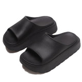 hulianfu New Summer Women Non-Slip Platform Slippers UNISEX Peep Toe Outdoor Casual Shoes for Woman Flat Bottom Comfortable Beach Slipper