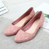 Women Low Heels Woman Fashion Pumps Women's Spring Autumn Slip On Shallow Ladies Casual Female Elegant Thick Heels Shoes