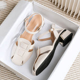 summer new women's sandals roman style fashion design party and work wear ladies casual shoes High heel Large size 41-43