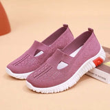 hulianfu Cloth Shoes Women's Summer New Walking Shoes Soft Bottom Soft Face Mother Shoes Light and Comfortable Elderly Shoes Women Shoes