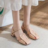 summer new women's sandals roman style fashion design party and work wear ladies casual shoes High heel Large size 41-43