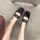 Ballet Slip-On Tied Flats Shallow Women New Spring Summer Female Dancing Mary Janes Daily Ladies Dance Room Shoes