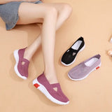 hulianfu Cloth Shoes Women's Summer New Walking Shoes Soft Bottom Soft Face Mother Shoes Light and Comfortable Elderly Shoes Women Shoes