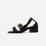 hulianfu Summer Gladiator Sandals Buckle Strap Cowhide Ladies Roman Style  Gladiator Shoes Summer Sandals Female Spring AutumRetro Shoes